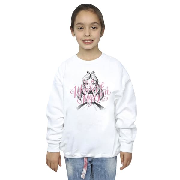 Disney Girls Alice In Wonderland In A World Of My Own Sweatshirt