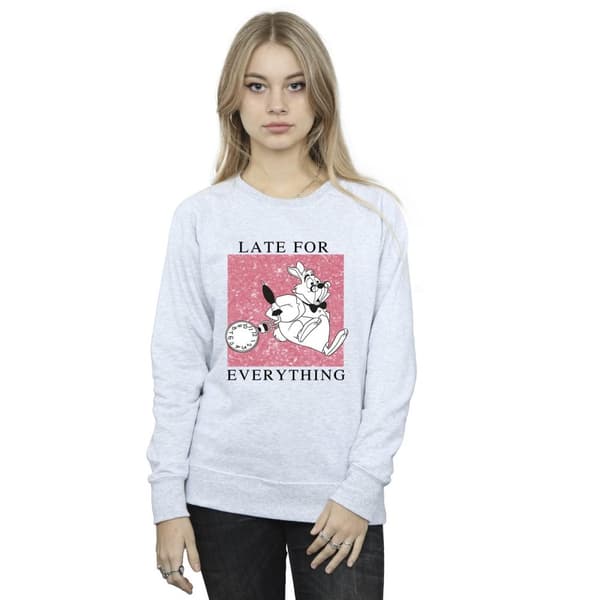 Disney Sweatshirt med vit kanin från Alice i underlandet - dam/dam
