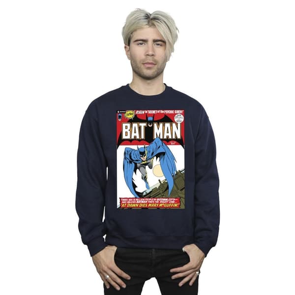 DC Comics Mens Running Batman Cover Sweatshirt