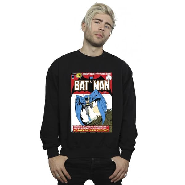 DC Comics Mens Running Batman Cover Sweatshirt