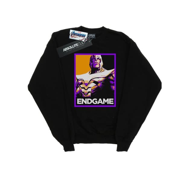 Marvel Avengers Endgame Thanos Poster-tröja för tjejer Black 12-13 Years