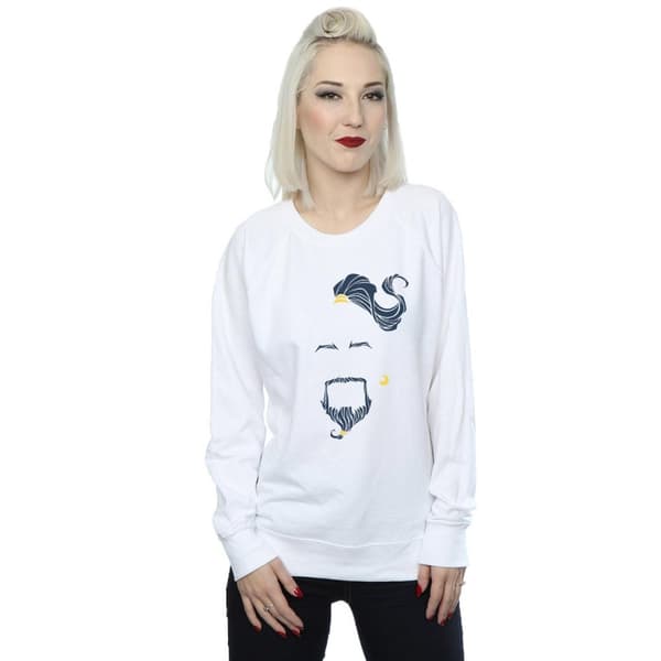 Disney Dam/Tjej Aladdin Movie Genie Blue Face Sweatshirt