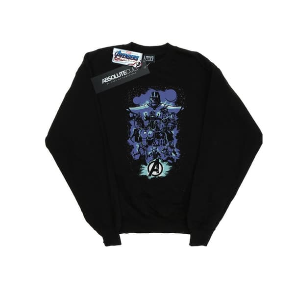 Marvel Boys Avengers Endgame Space Sketch Sweatshirt Black 7-8 Years