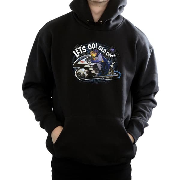DC Comics Mens Batman TV Series Bat Bike Hoodie