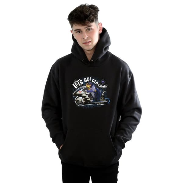 DC Comics Mens Batman TV Series Bat Bike Hoodie