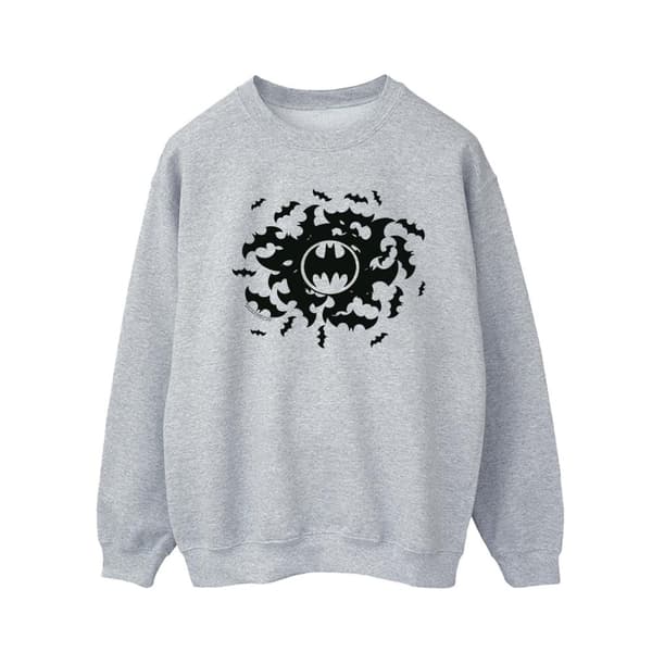 DC Comics Mens Batman Bat Swirl Sweatshirt