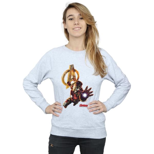 Marvel Womens/Ladies Iron Man Pose Sweatshirt