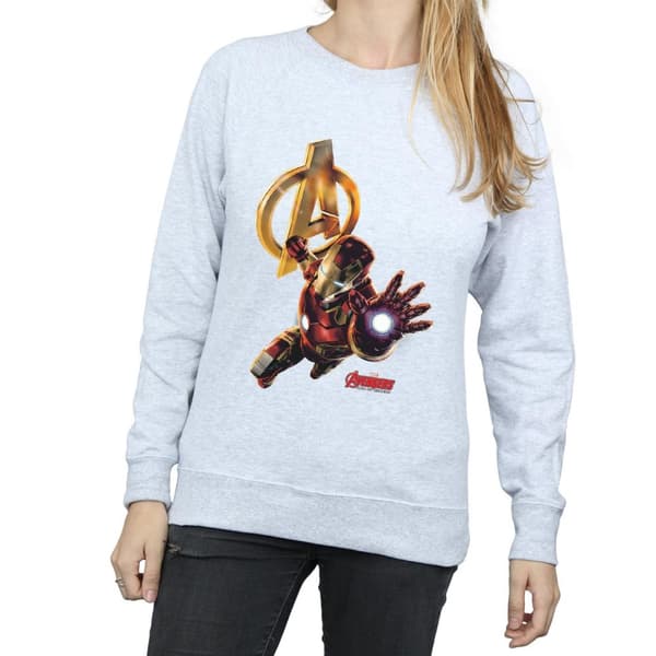 Marvel Womens/Ladies Iron Man Pose Sweatshirt