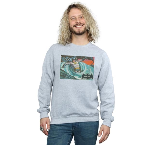DC Comics Mens Batman TV Series Whirlpool Sweatshirt