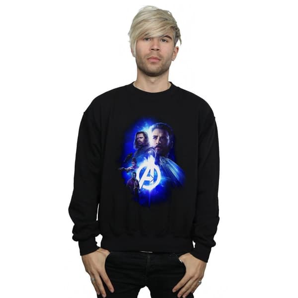 Marvel Mens Avengers Infinity War Cap Bucky Team Up Sweatshirt
