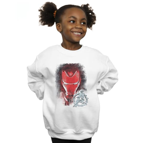 Marvel Girls Avengers Endgame Iron Man Brushed Sweatshirt