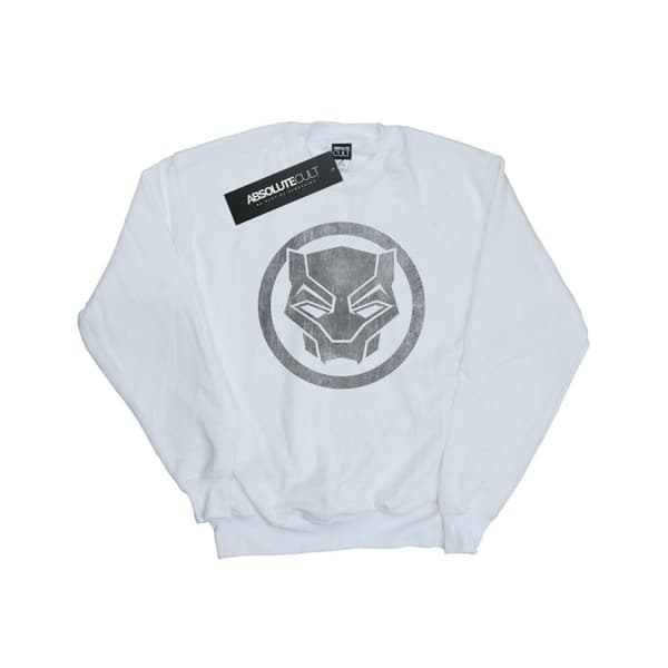 Marvel Dam/Tjej - Black Panther - Sweatshirt med distressed ikon