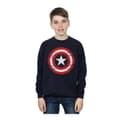 Miniatyrbild 3 av 3: Marvel Pojkar Avengers Captain America Sweatshirt med repad sköld