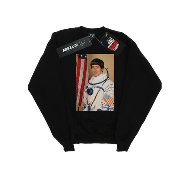 The Big Bang Theory Mens Howard Wolowitz Rocket Man Sweatshirt Black 4XL