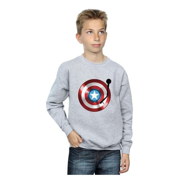 Marvel Boys Captain America Turntable Sweatshirt