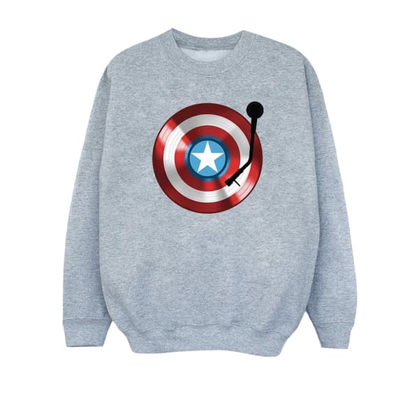 Marvel Boys Captain America Turntable Sweatshirt