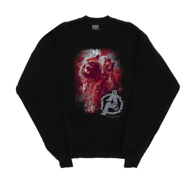 Marvel Dam/Tjej Avengers Endgame Rocket Borstad Sweatshirt