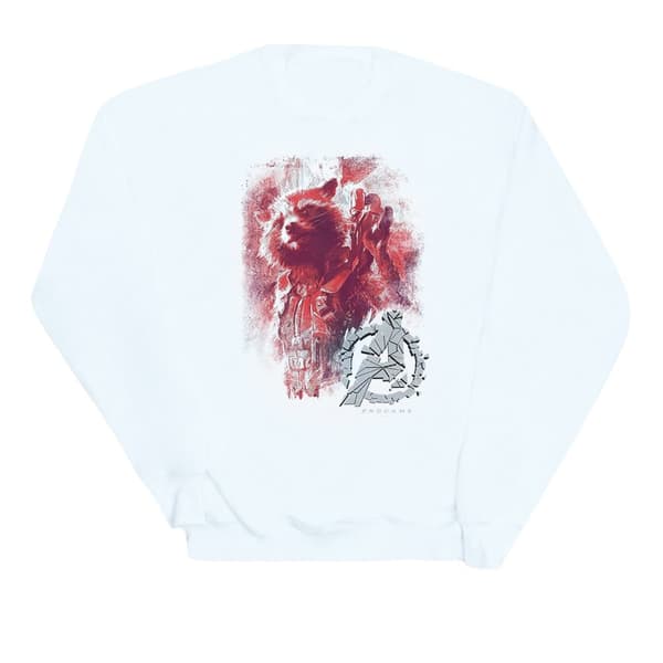 Marvel Dam/Tjej Avengers Endgame Rocket Borstad Sweatshirt