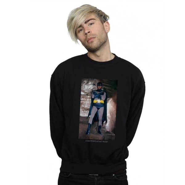 DC Comics Batman TV Series Contemplative Pose Sweatshirt - herr