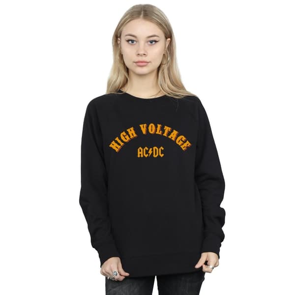 AC/DC Womens/Ladies High Voltage Collegiate Sweatshirt