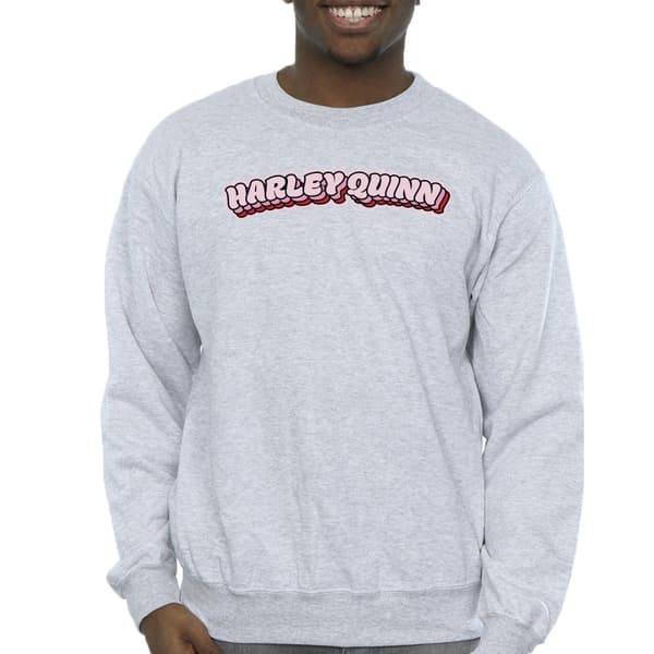 DC Comics Mens Batman Harley Quinn Logo Sweatshirt