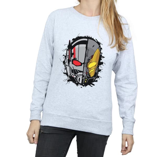 Marvel Womens/Ladies Ant-Man Split Helmet Sweatshirt