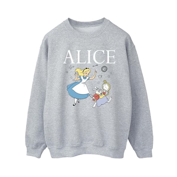 Disney Womens/Ladies Alice In Wonderland Follow The Rabbit Sweatshirt