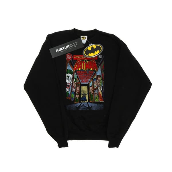 DC Comics Mens Batman Rogues Gallery Cover Sweatshirt Black XXL