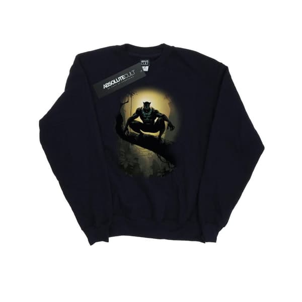 Marvel Womens/Ladies Black Panther Crouching Sweatshirt