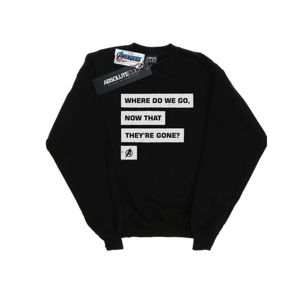 Marvel Dam/Tjej Avengers Endgame Where Do We Go Sweatshirt