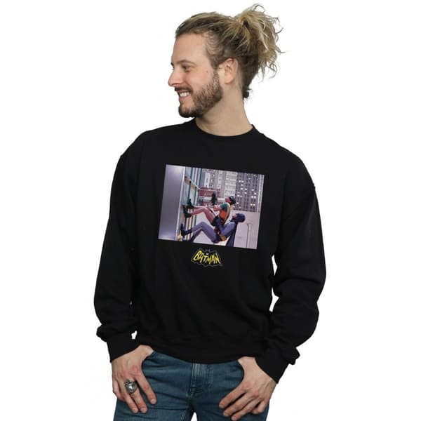 DC Comics Batman TV Series Skyscraper Climb Sweatshirt för herrar