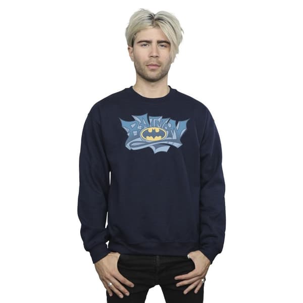 DC Comics Batman Graffiti Logo Sweatshirt för herrar