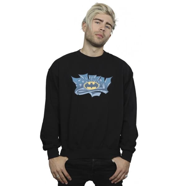 DC Comics Batman Graffiti Logo Sweatshirt för herrar