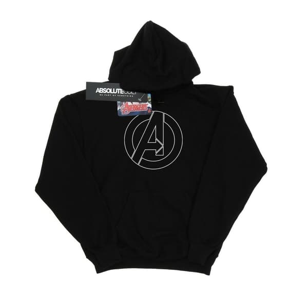 Marvel Herr Avengers Assemble A Logo Outline Huvtröja