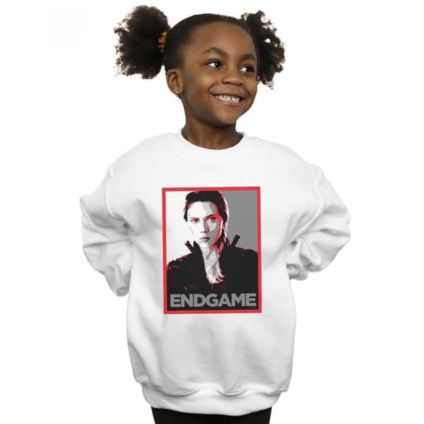 Marvel Girls Avengers Endgame Black Widow Poster Sweatshirt