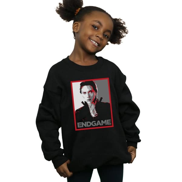 Marvel Girls Avengers Endgame Black Widow Poster Sweatshirt