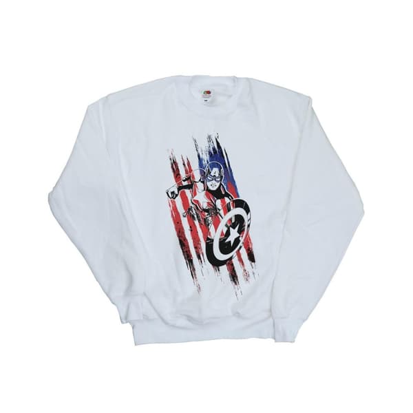 Marvel Boys Avengers Captain America Streaks Sweatshirt