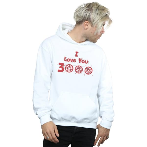 Marvel Mens Avengers Endgame I Love You 3000 Circuits Hoodie