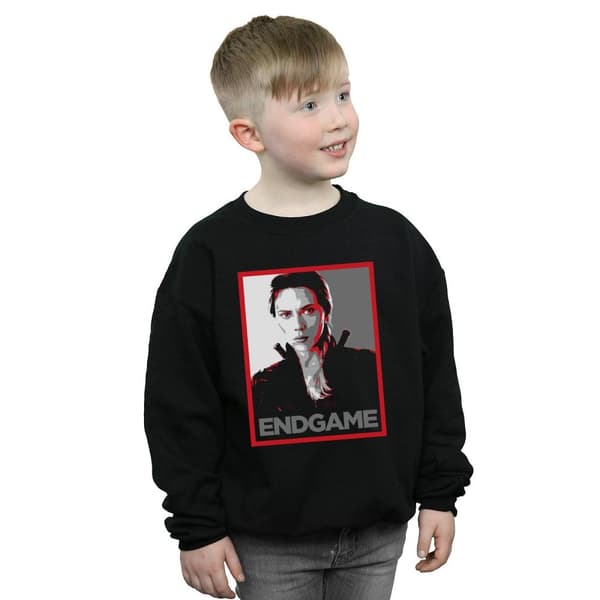 Marvel Boys Avengers Endgame Black Widow Poster Sweatshirt