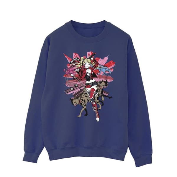 DC Comics Mens Harley Quinn Hyenas Sweatshirt