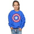 Miniatyrbild 2 av 3: Marvel Girls Avengers Captain America Sweatshirt med repad sköld