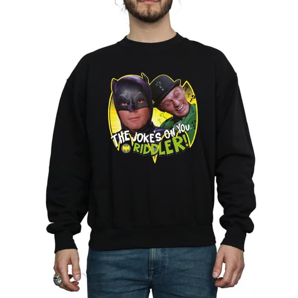 DC Comics Mens Batman TV Series The Riddler Joke Sweatshirt