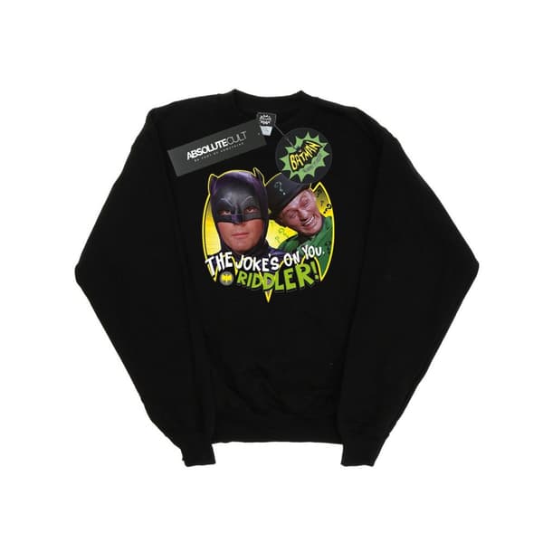 DC Comics Mens Batman TV Series The Riddler Joke Sweatshirt