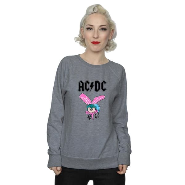 ACDC Dam/Tjej - Fly On The Wall - Sweatshirt med logotyp