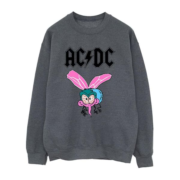 ACDC Dam/Tjej - Fly On The Wall - Sweatshirt med logotyp