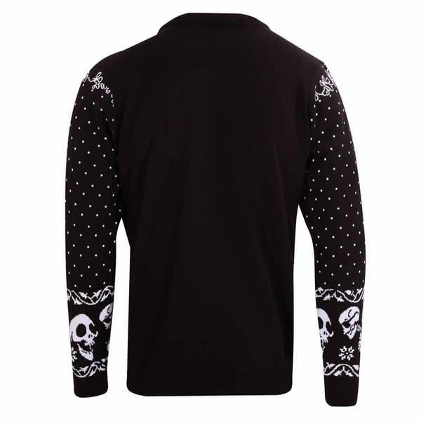Corpse Bride Unisex Adult Skulls Knitted Sweatshirt
