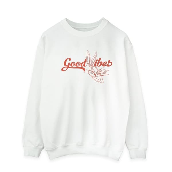 Looney Tunes Mens Bugs Bunny Good Vibes Sweatshirt