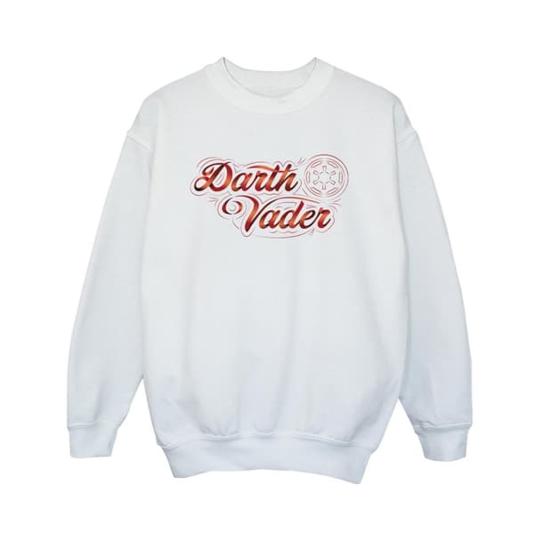 Star Wars Boys Obi-Wan Kenobi Darth Vader Ribbon Font Sweatshirt