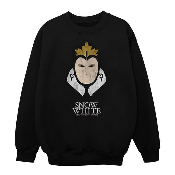 Disney Girls Snow White Hidden Illusion Sweatshirt Black 9-11 Years