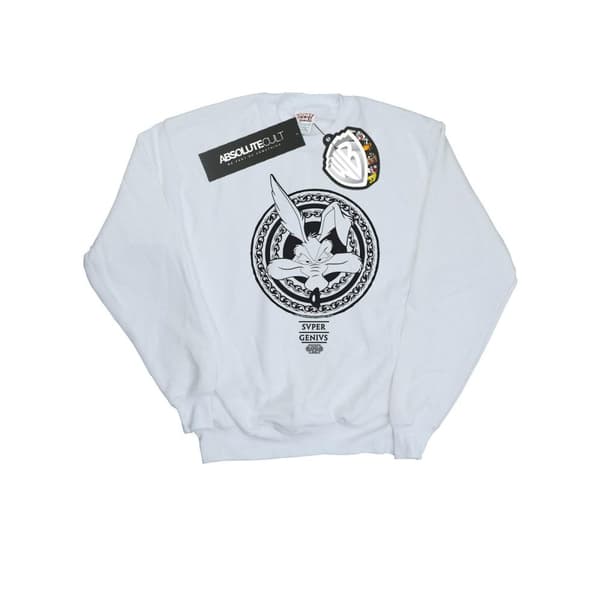 Looney Tunes Mens Wile E Coyote Super Genius Sweatshirt